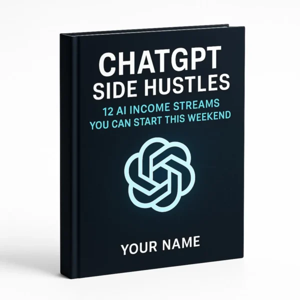 ChatGPT Side Hustles eBook: 12 AI Income Streams (Digital PDF Guide)